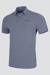 Áo Polo Golf Nam ARISLE A-CLASS Glacier Grey Mini Stripe